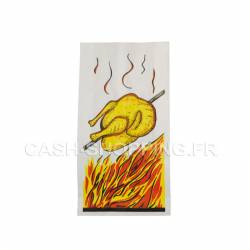 Sac  poulet, visuel flamme